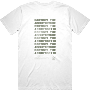 DESTROY THE ARCHITECTURE WHITE T - STARSET Merchandise