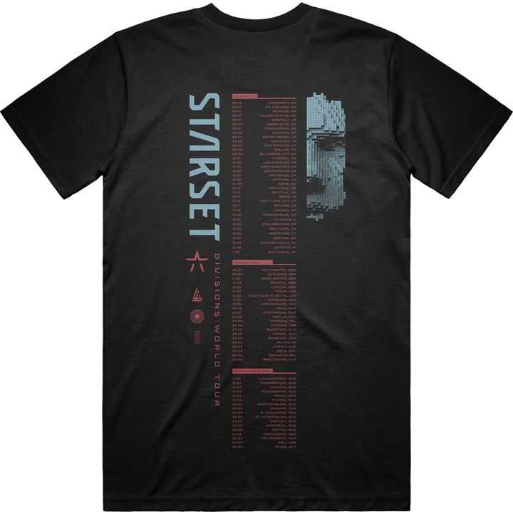 DIVISIONS WORLD TOUR TEE - STARSET Merchandise