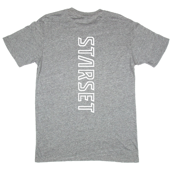 GREY STAR WHITE T